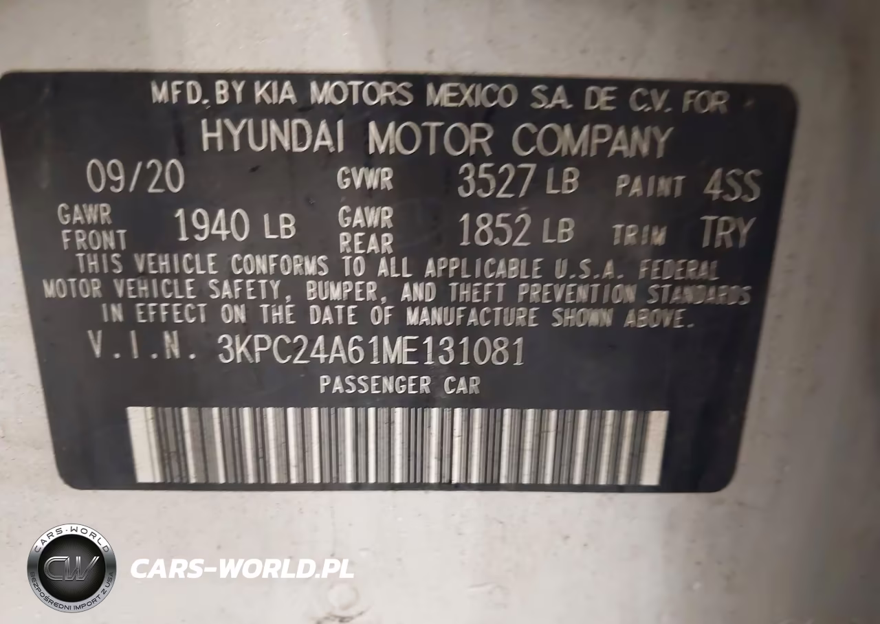 2021 Hyundai Accent Se VIN:3KPC24A61ME131081 - 9