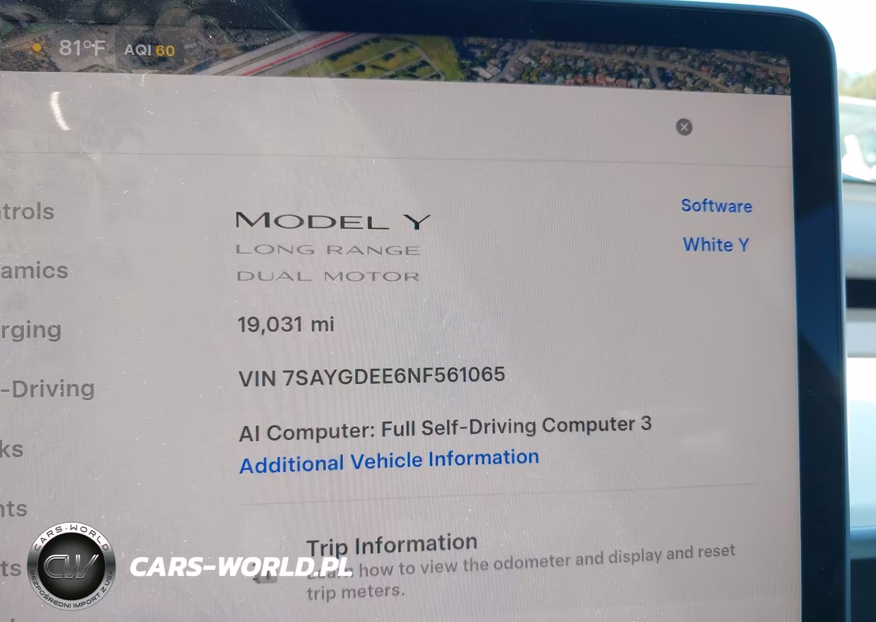 2022 Tesla Model Y Long Range Dual Motor All-Wheel Drive VIN:7SAYGDEE6NF561065 - 15