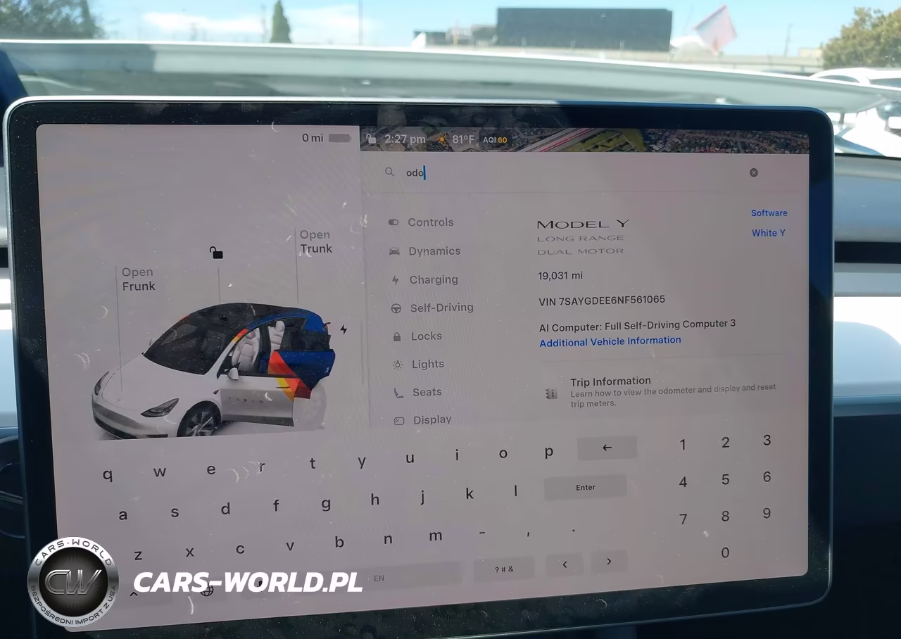 2022 Tesla Model Y Long Range Dual Motor All-Wheel Drive VIN:7SAYGDEE6NF561065 - 7