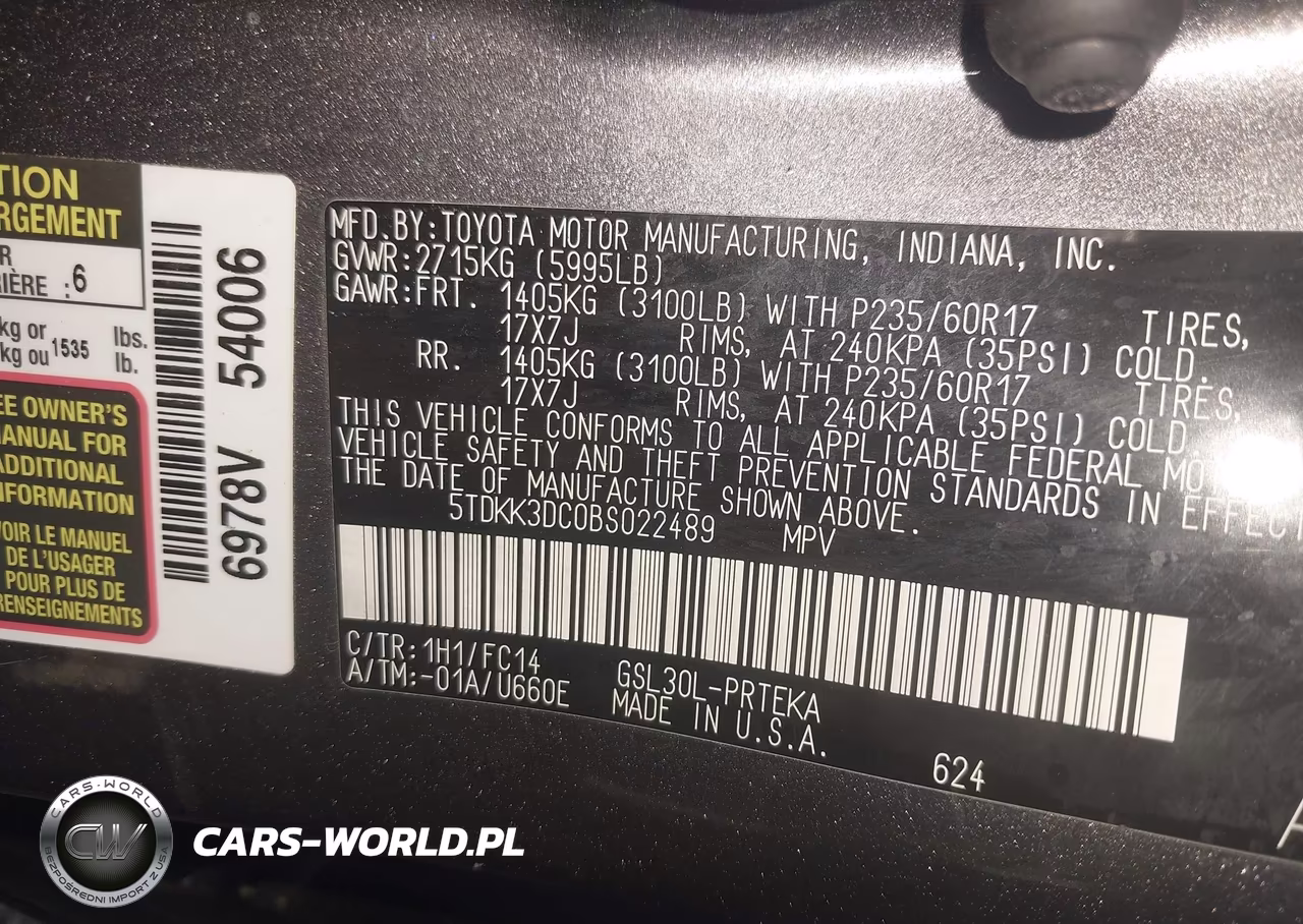 2011 Toyota Sienna Le V6 VIN:5TDKK3DC0BS022489 - 9