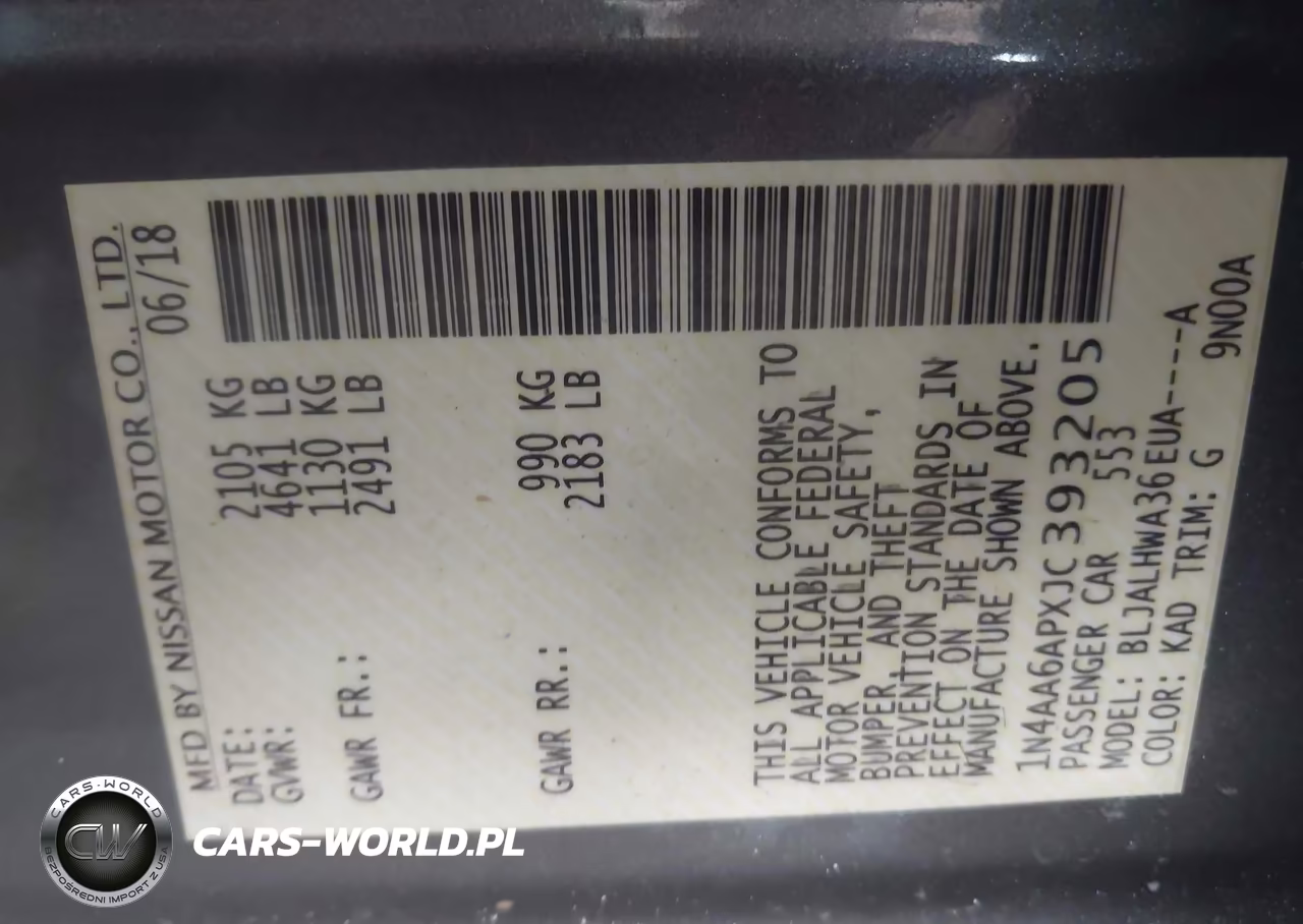 2018 Nissan Maxima 3.5 Platinum VIN:1N4AA6APXJC393205 - 9