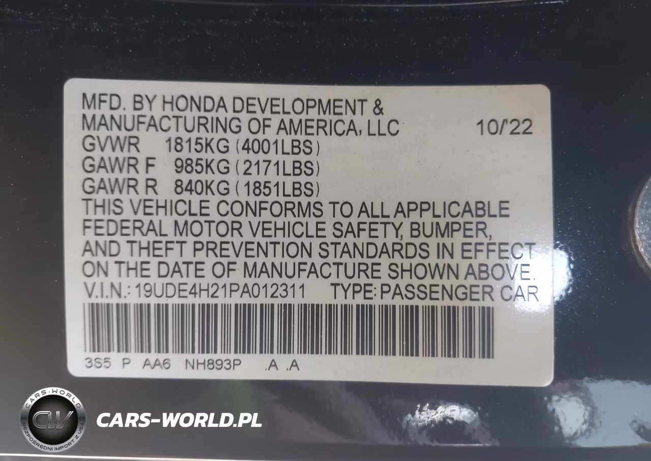 2023 Acura Integra VIN:19UDE4H21PA012311 - 9