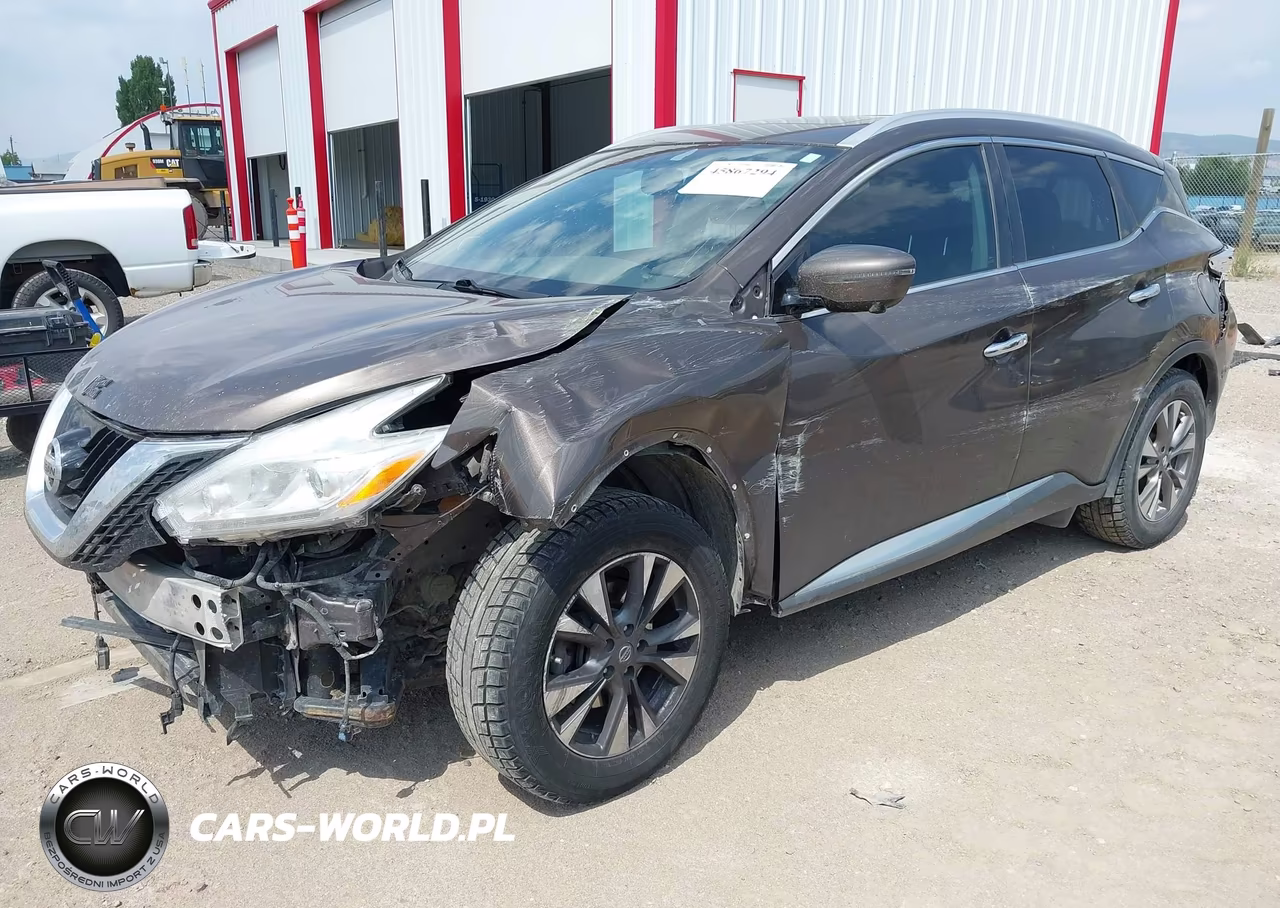 2016 Nissan Murano Sl VIN:5N1AZ2MH4GN112752 - 2
