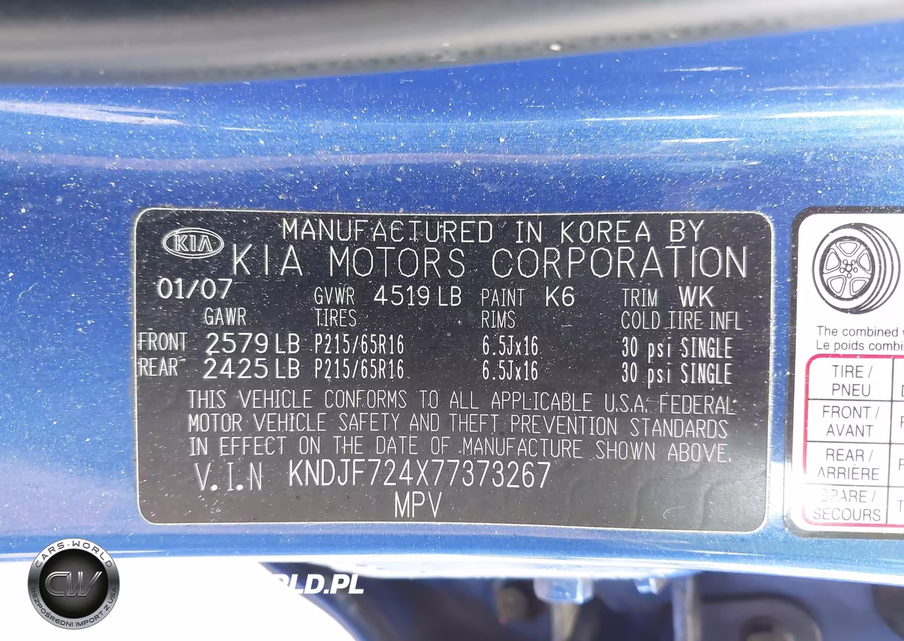 2007 Kia Sportage Lx VIN:KNDJF724X77373267 - 9