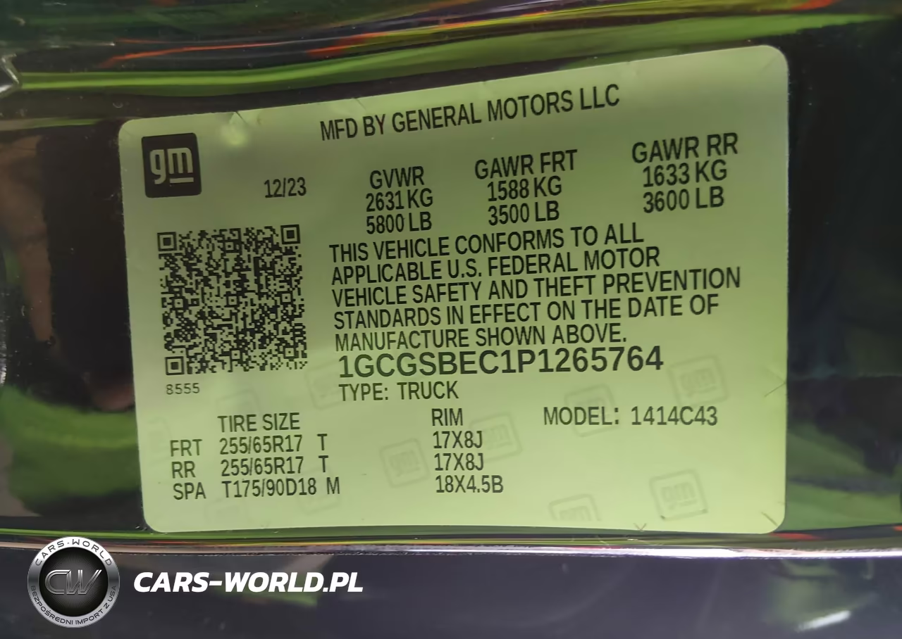 2023 Chevrolet Colorado 2Wd Short Box Wt VIN:1GCGSBEC1P1265764 - 9