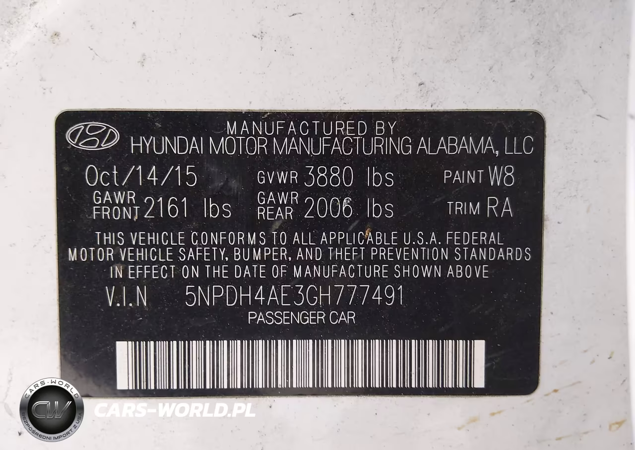 2016 Hyundai Elantra Se VIN:5NPDH4AE3GH777491 - 9