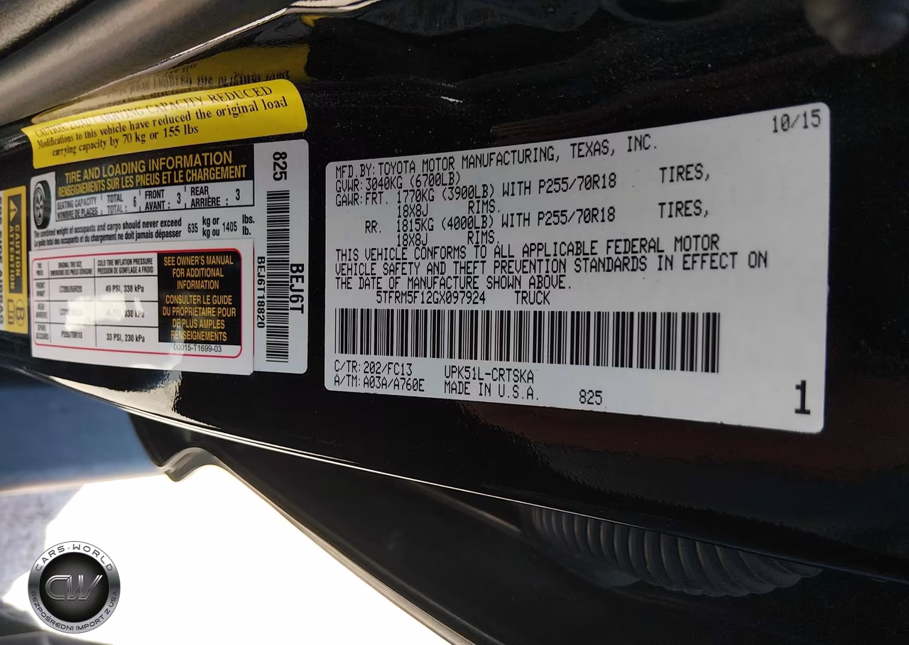 2016 Toyota Tundra Sr5 4.6L V8 VIN:5TFRM5F12GX097924 - 9
