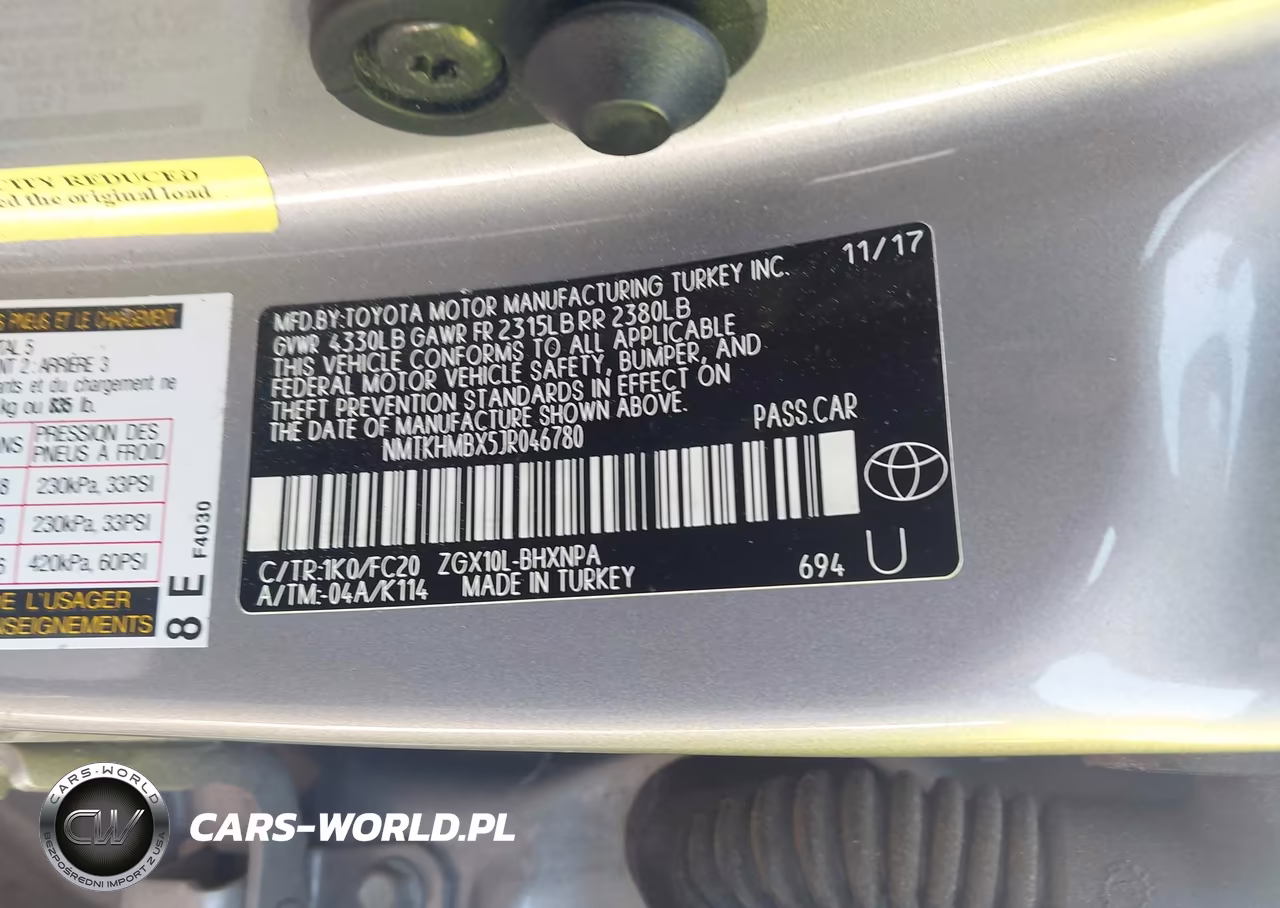 2018 Toyota C-Hr Xle Premium VIN:NMTKHMBX5JR046780 - 9