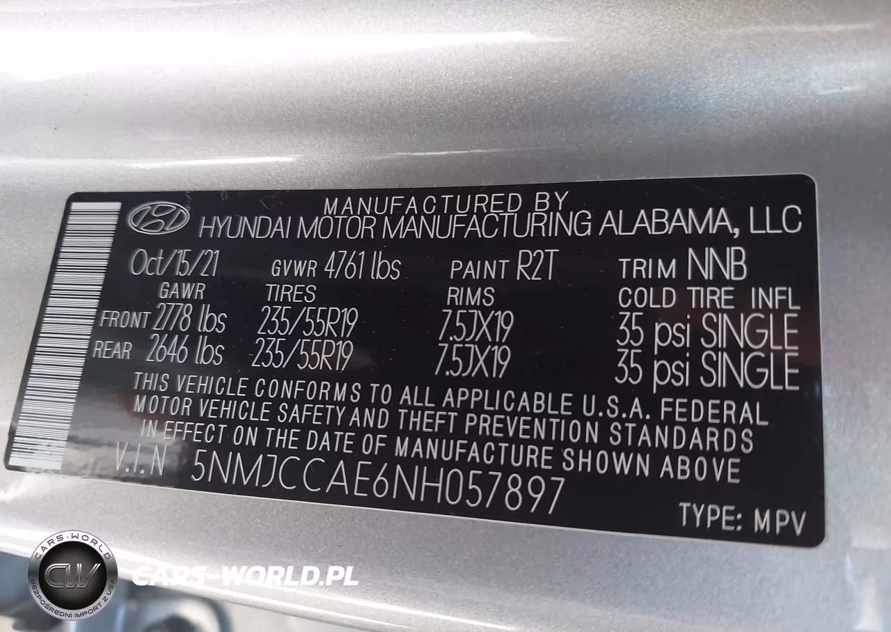 2022 Hyundai Tucson Sel VIN:5NMJCCAE6NH057897 - 9