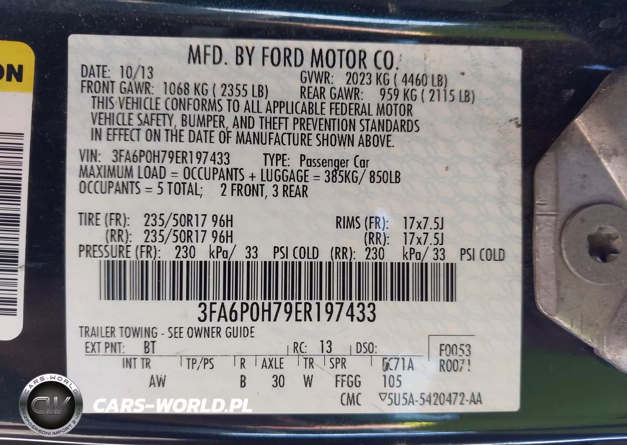 2014 Ford Fusion Se VIN:3FA6P0H79ER197433 - 9