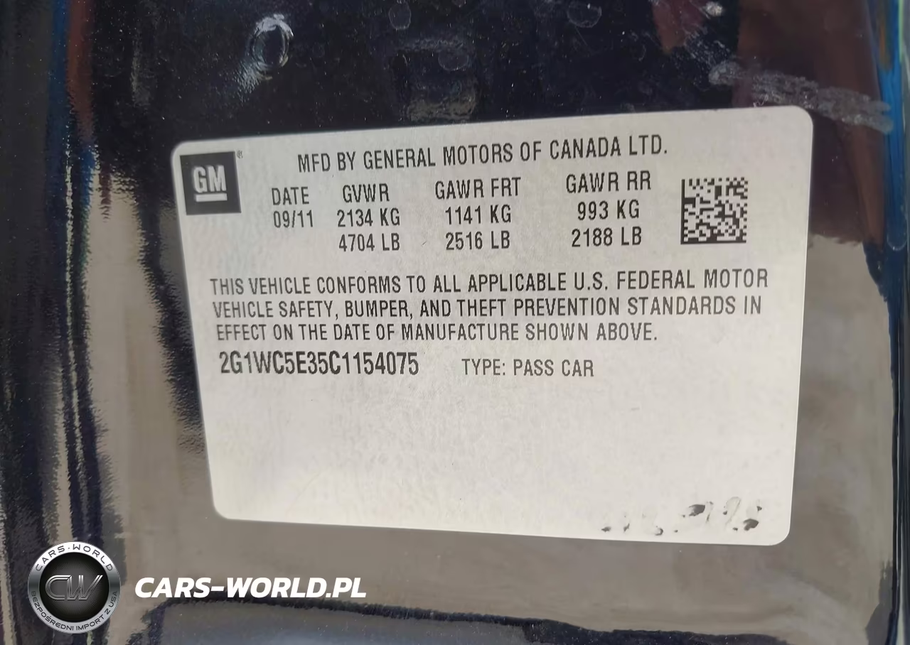 2012 Chevrolet Impala Ltz VIN:2G1WC5E35C1154075 - 9