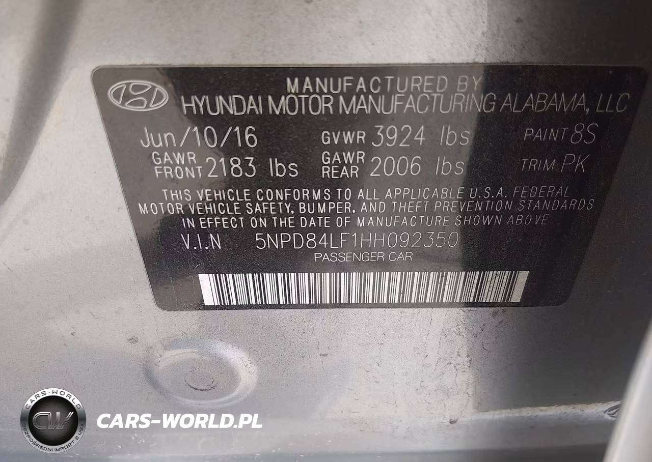 2017 Hyundai Elantra Se VIN:5NPD84LF1HH092350 - 9