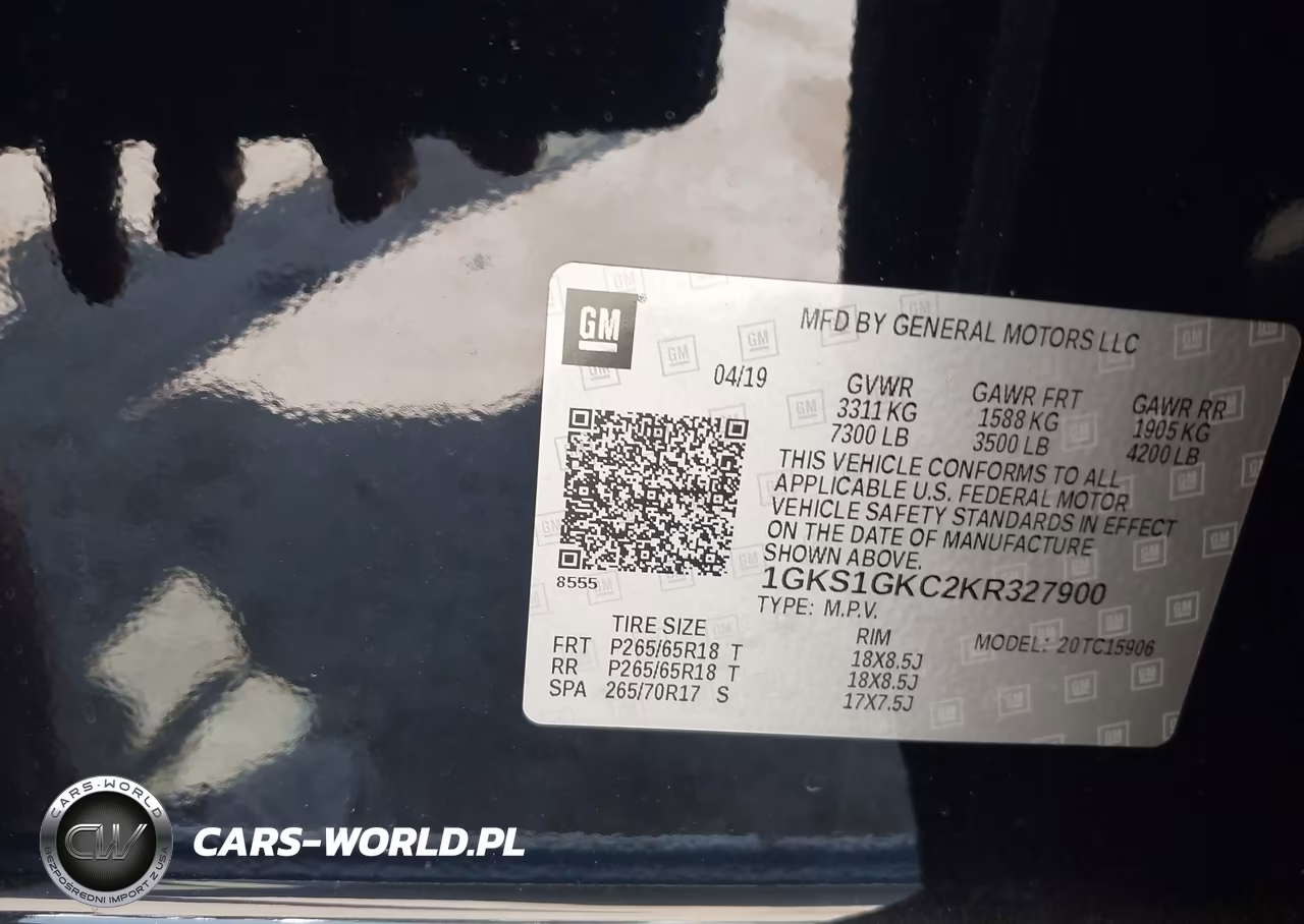 2019 GMC Yukon Xl Slt VIN:1GKS1GKC2KR327900 - 9