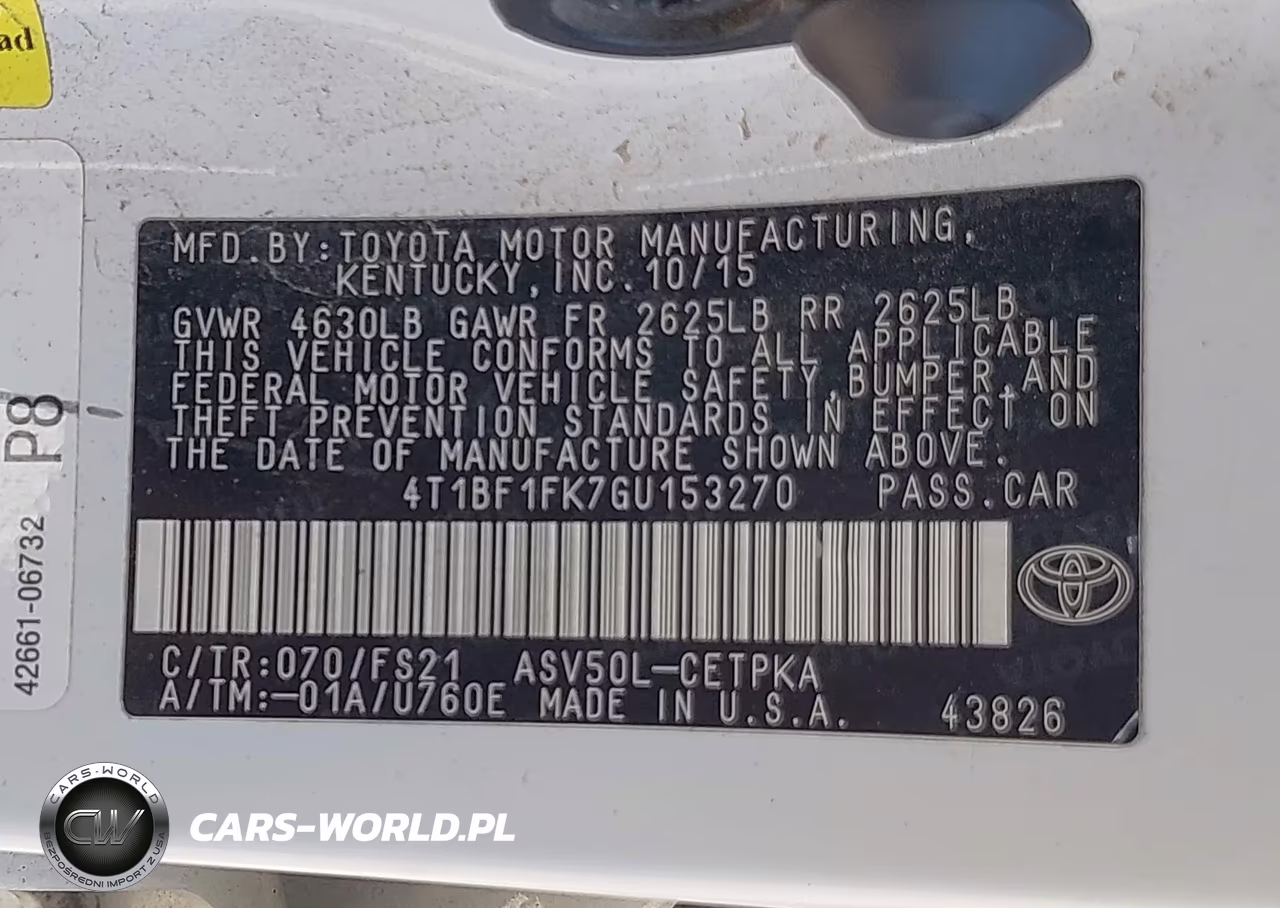 2016 Toyota Camry Se VIN:4T1BF1FK7GU153270 - 9