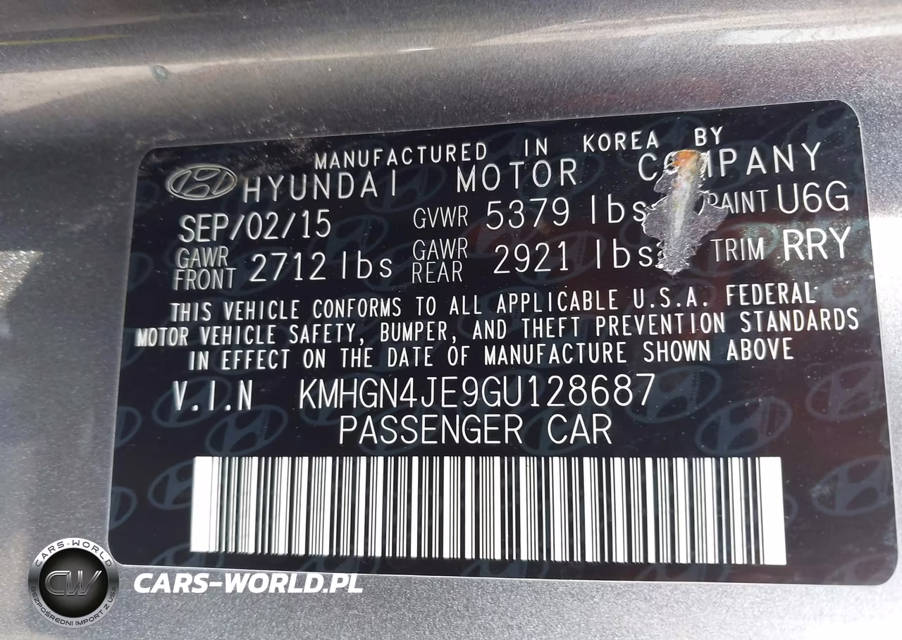 2016 Hyundai Genesis 3.8 VIN:KMHGN4JE9GU128687 - 9