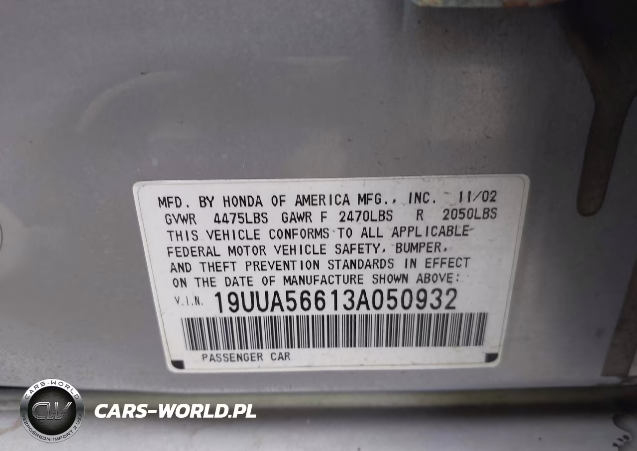 2003 Acura Tl 3.2 VIN:19UUA56613A050932 - 9