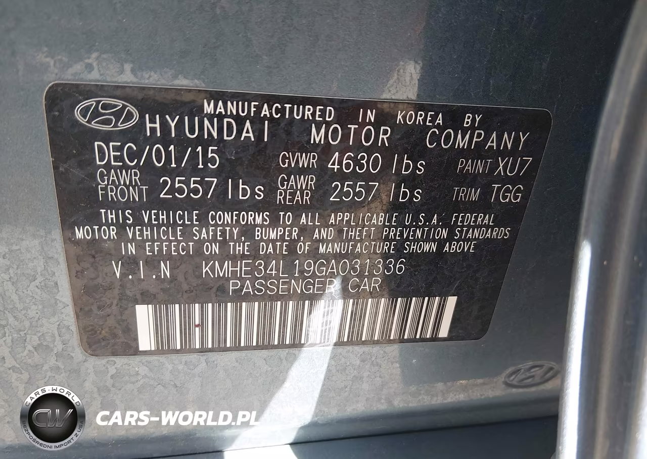 2016 Hyundai Sonata Hybrid Limited VIN:KMHE34L19GA031336 - 9