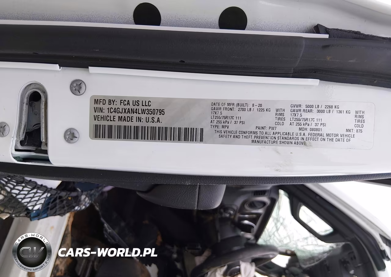2020 Jeep Wrangler Willys Sport 4X4 VIN:1C4GJXAN4LW350795 - 9