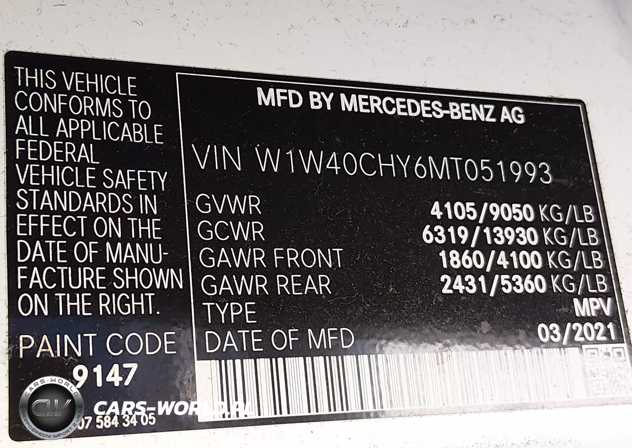 2021 Mercedes-Benz Sprinter 2500 High Roof I4 VIN:W1W40CHY6MT051993 - 9