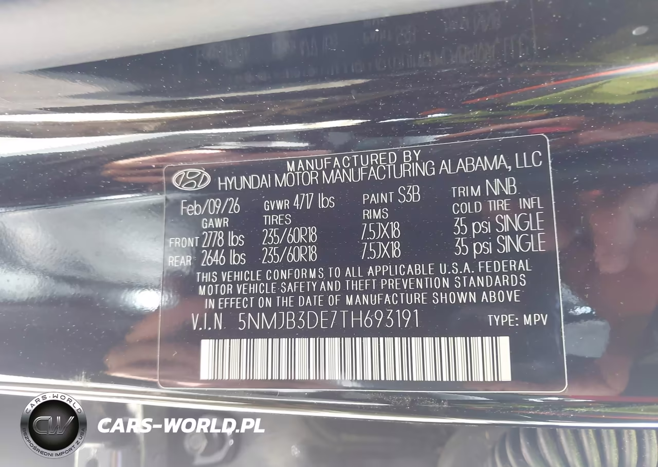 2026 Hyundai Tucson Sel VIN:5NMJB3DE7TH693191 - 9
