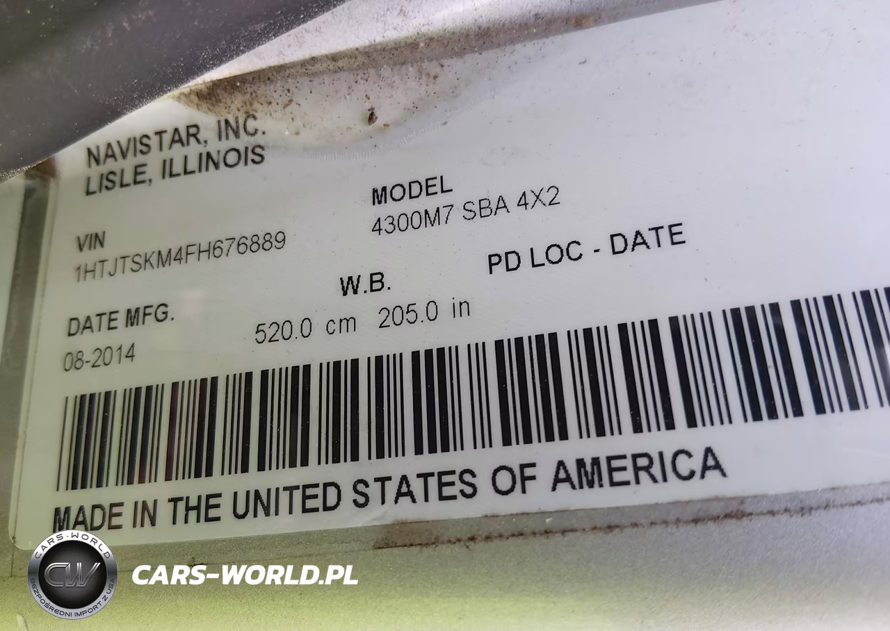 2015 International 4000 4300 VIN:1HTJTSKM4FH676889 - 9