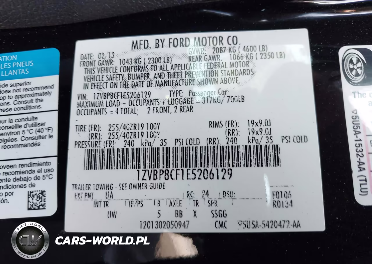 2014 Ford Mustang Gt VIN:1ZVBP8CF1E5206129 - 9
