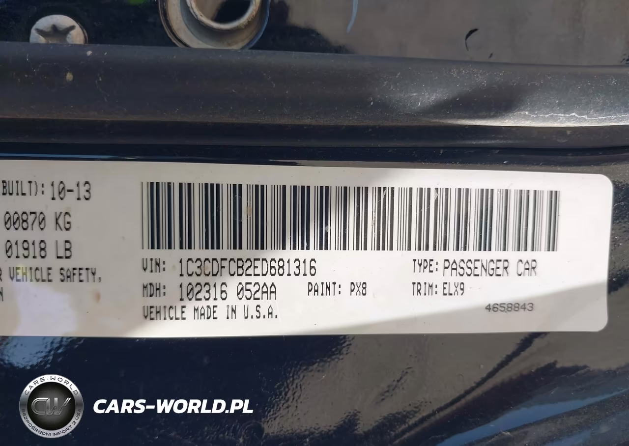 2014 Dodge Dart Limited VIN:1C3CDFCB2ED681316 - 9