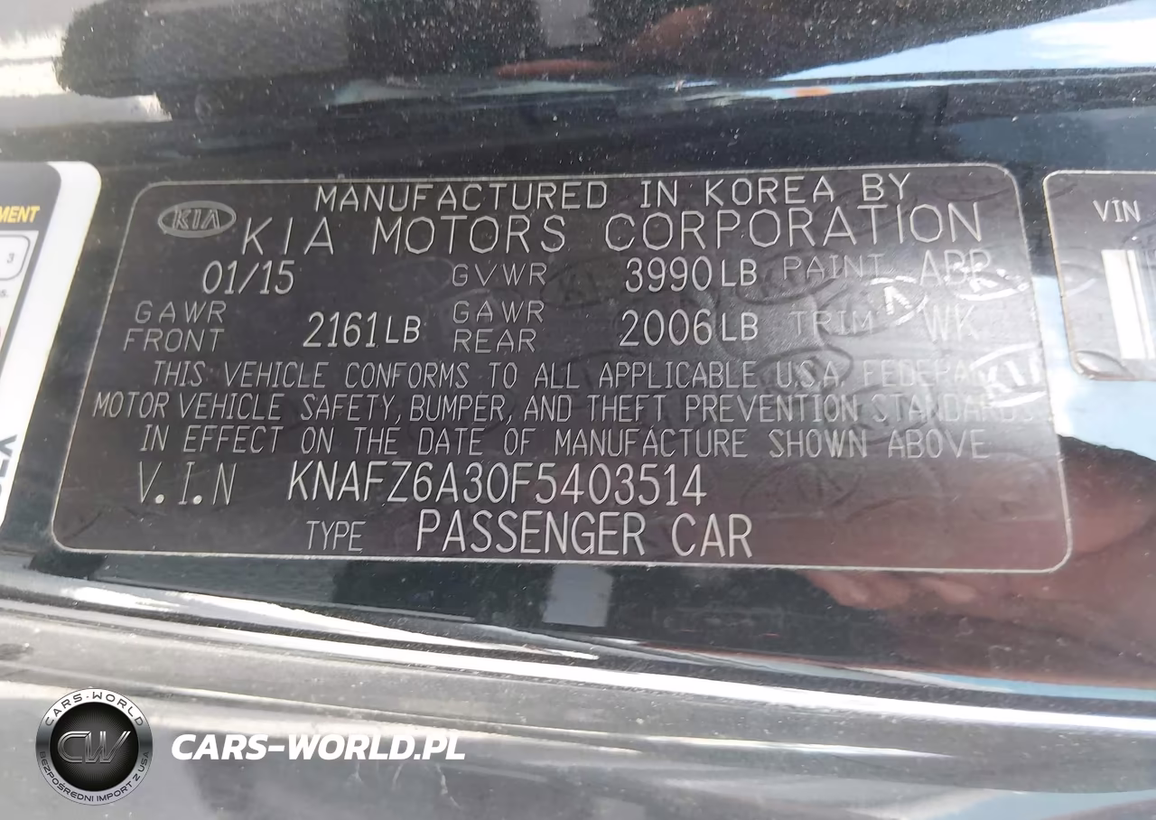 2015 Kia Forte Koup Sx VIN:KNAFZ6A30F5403514 - 9