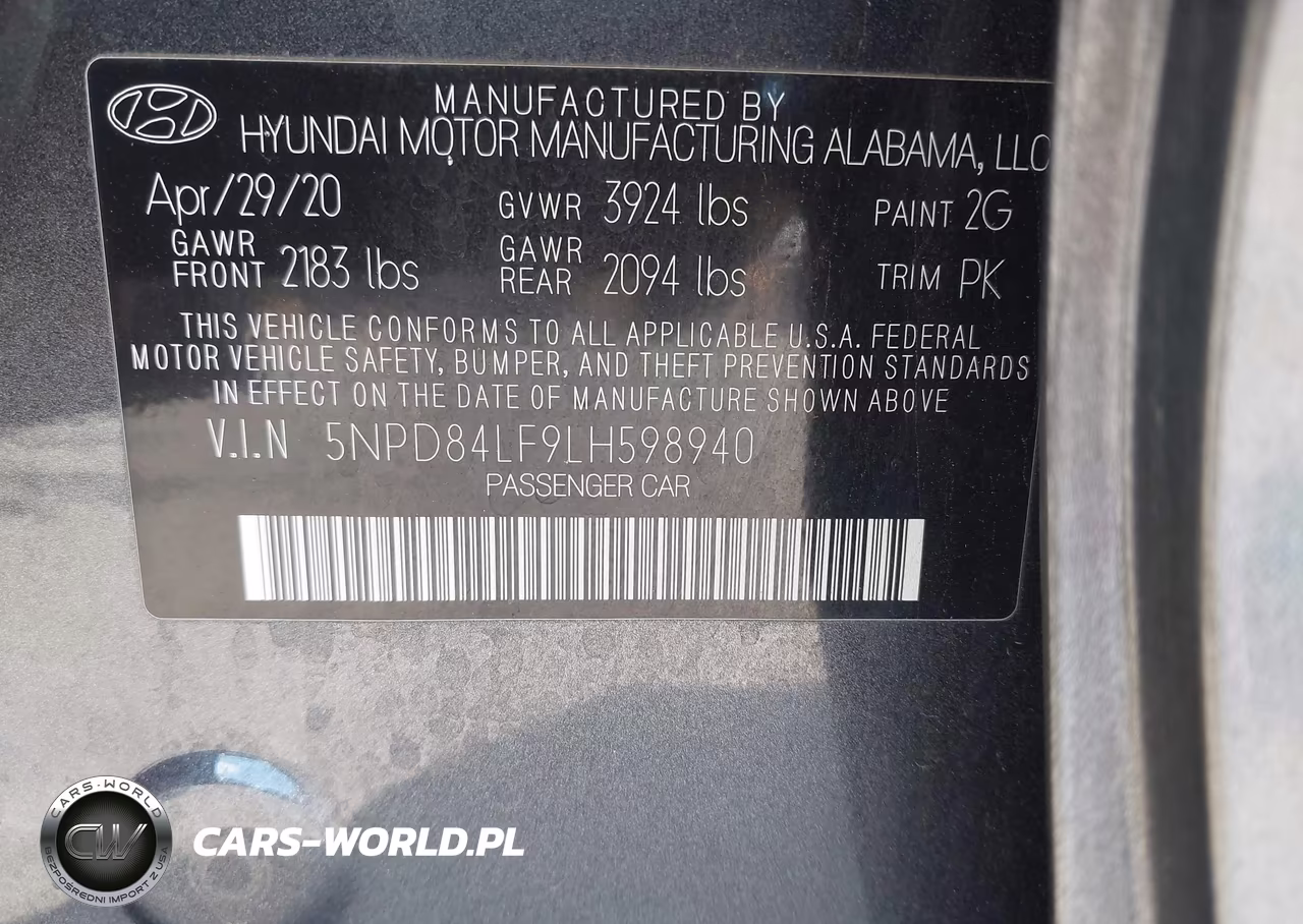 2020 Hyundai Elantra Sel VIN:5NPD84LF9LH598940 - 9