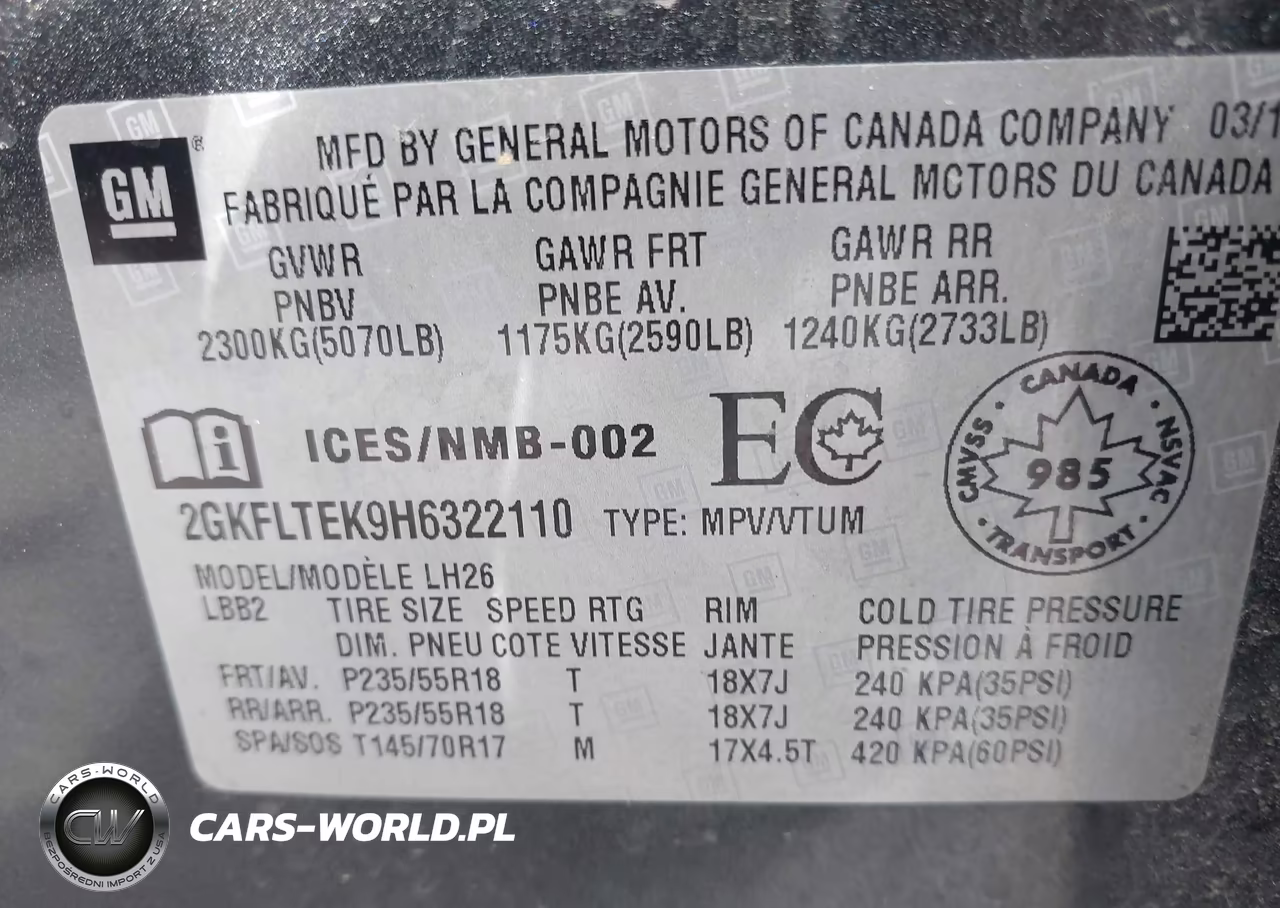 2017 GMC Terrain Sle-2 VIN:2GKFLTEK9H6322110 - 9