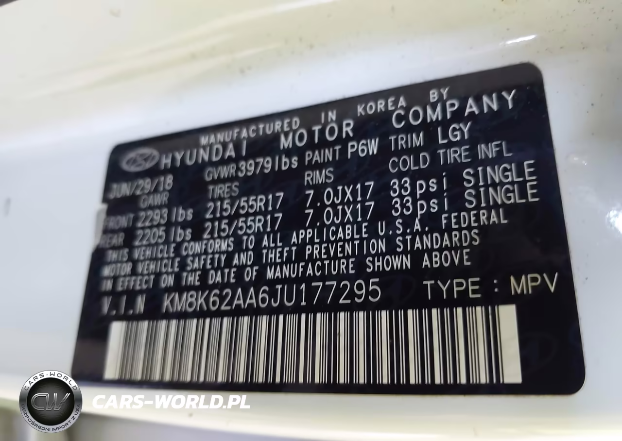 2018 Hyundai Kona Sel VIN:KM8K62AA6JU177295 - 9