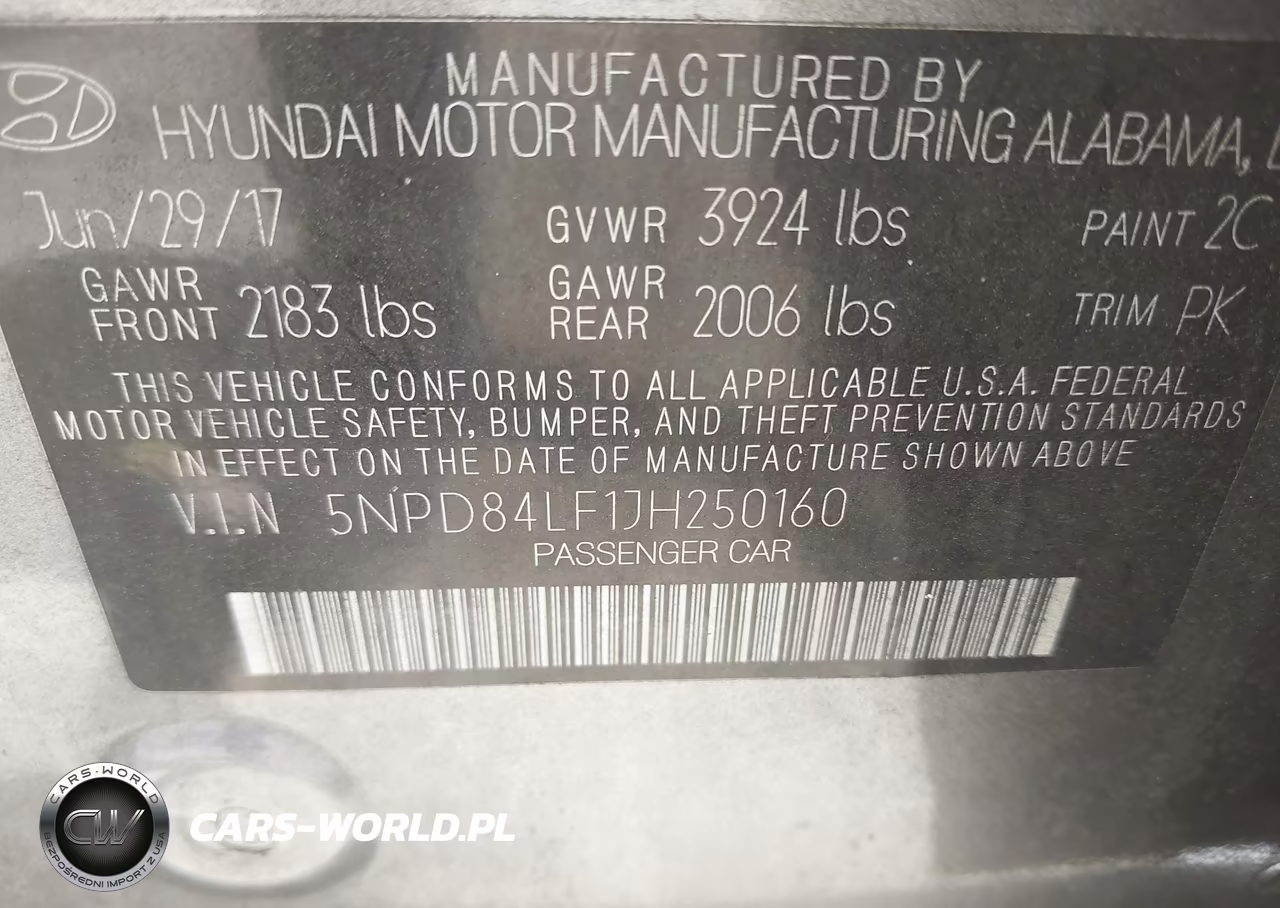 2018 Hyundai Elantra Sel VIN:5NPD84LF1JH250160 - 9
