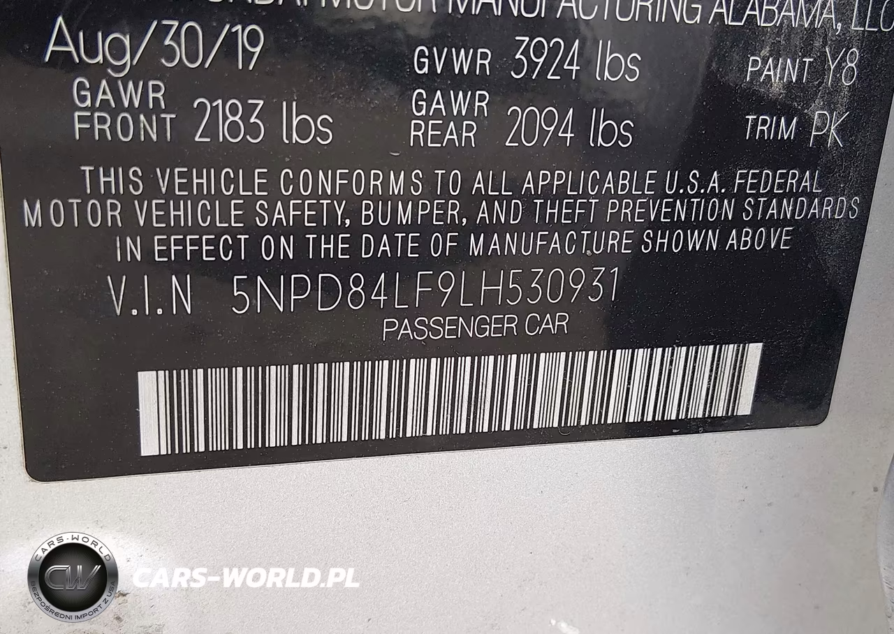 2020 Hyundai Elantra Sel VIN:5NPD84LF9LH530931 - 9
