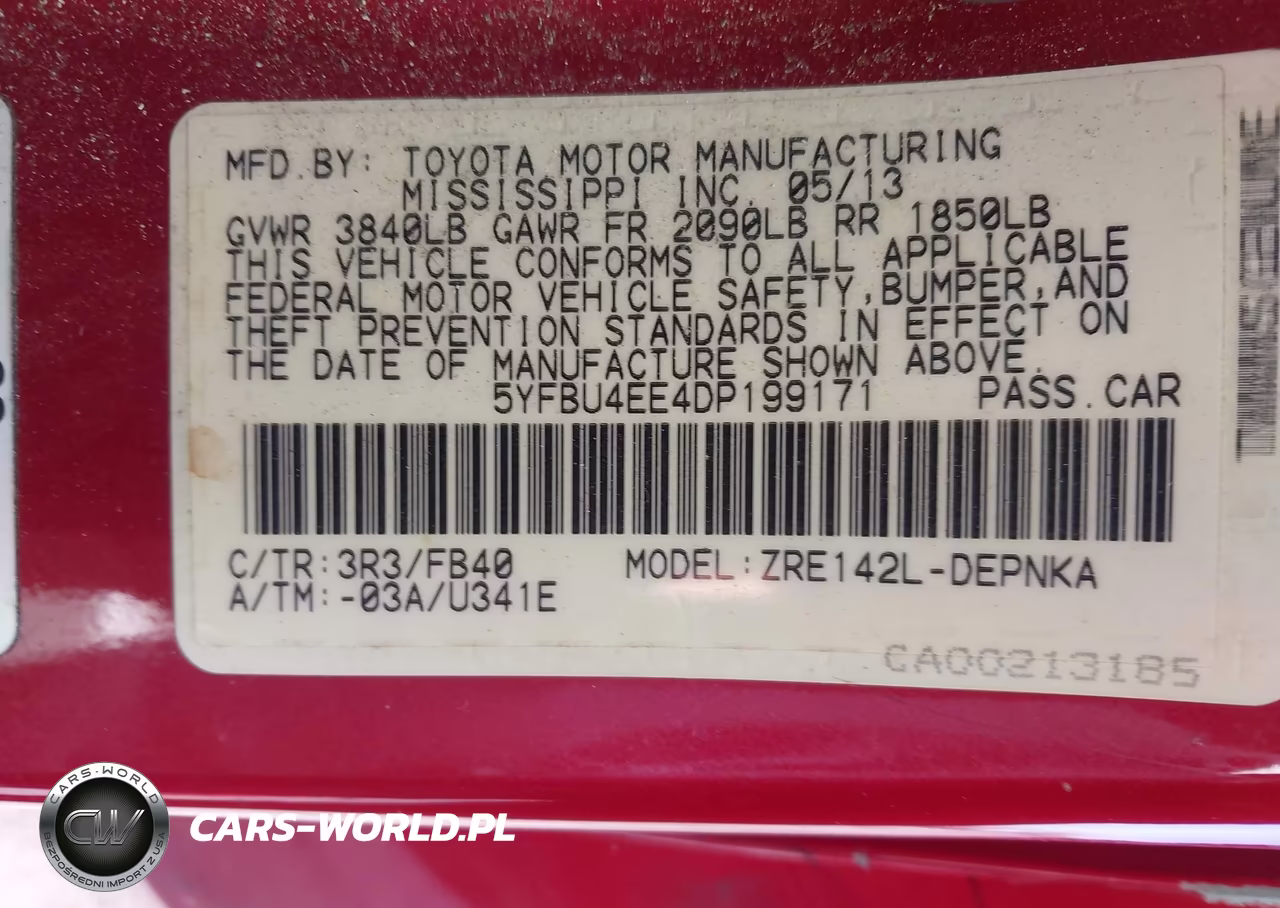 2013 Toyota Corolla Le VIN:5YFBU4EE4DP199171 - 9