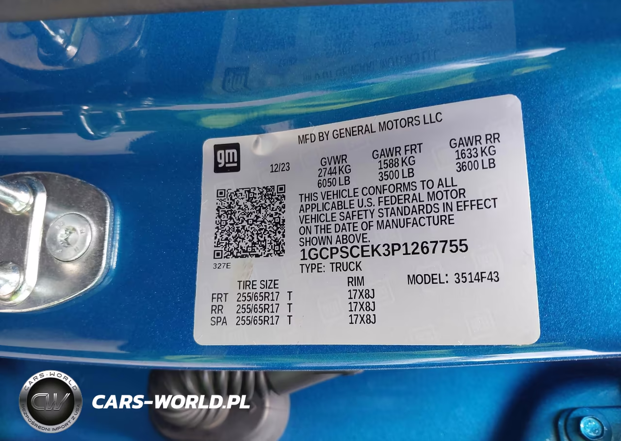 2023 Chevrolet Colorado VIN:1GCPSCEK3P1267755 - 9