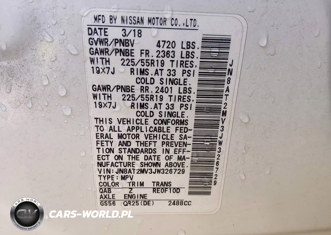 2018 Nissan Rogue Sl VIN:JN8AT2MV3JW326729 - 9