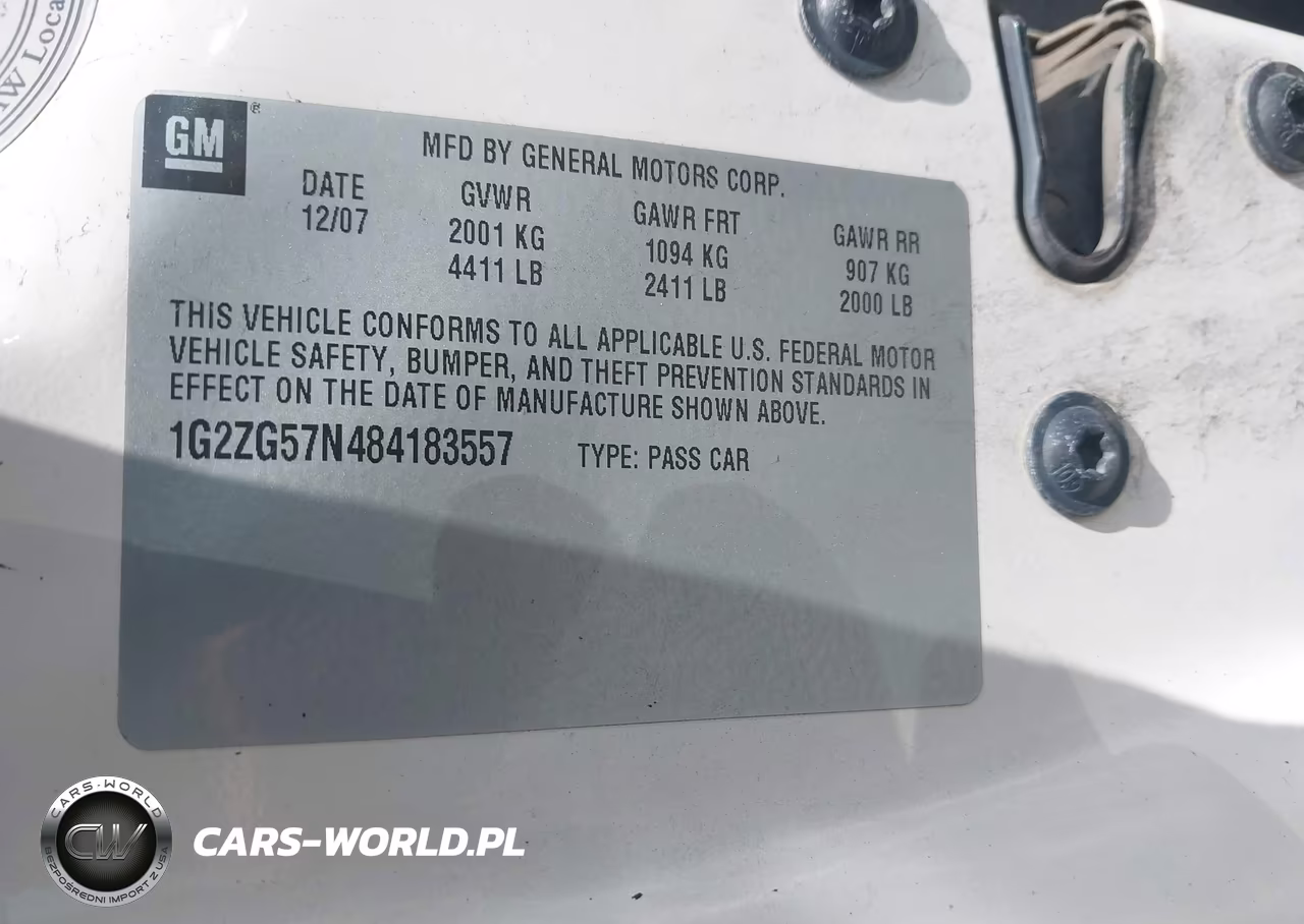 2008 Pontiac G6 VIN:1G2ZG57N484183557 - 9