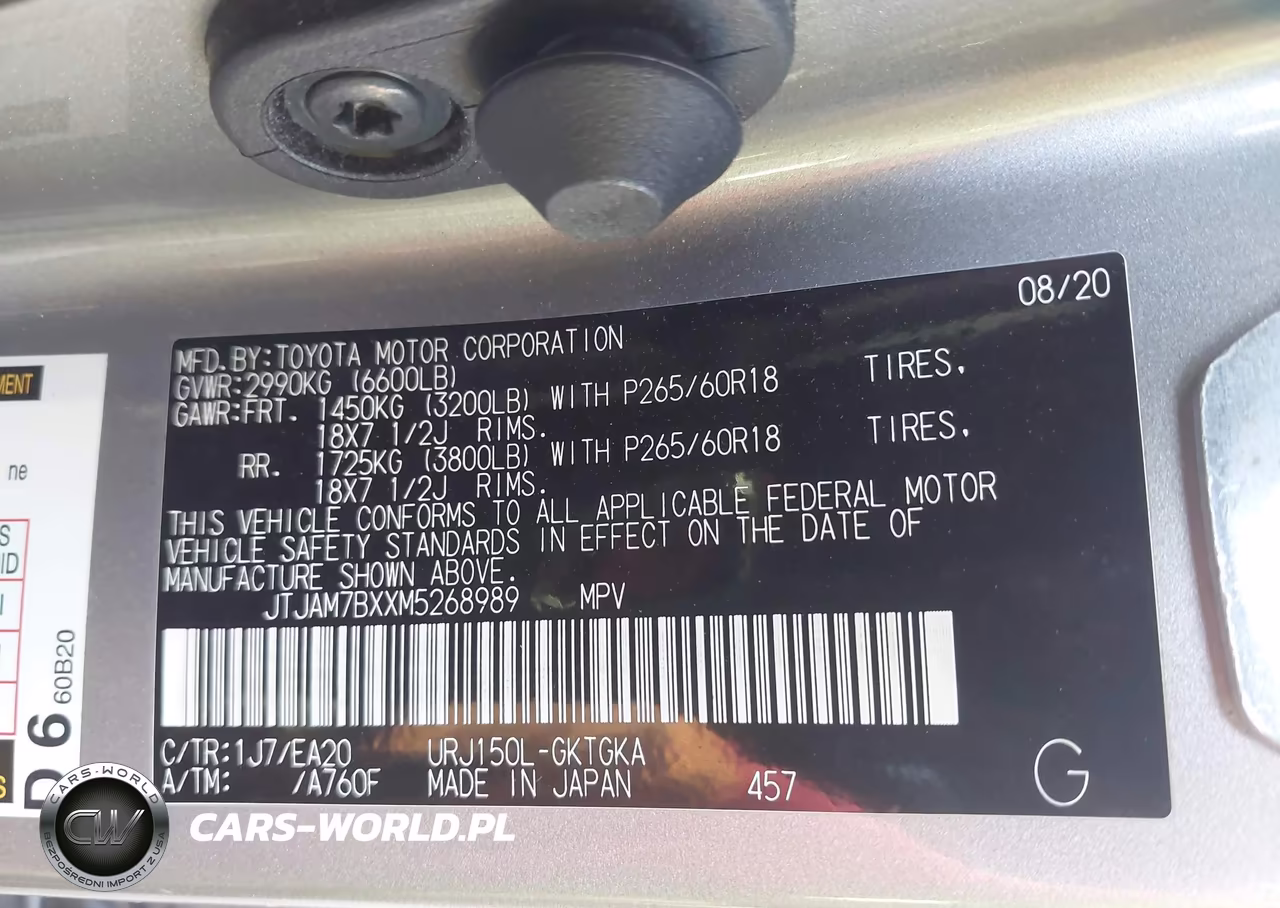 2021 Lexus Gx 460 Premium VIN:JTJAM7BXXM5268989 - 9