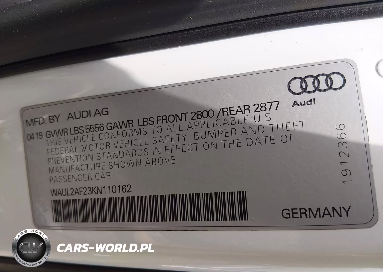 2019 Audi A6 55 Premium VIN:WAUL2AF23KN110162 - 9