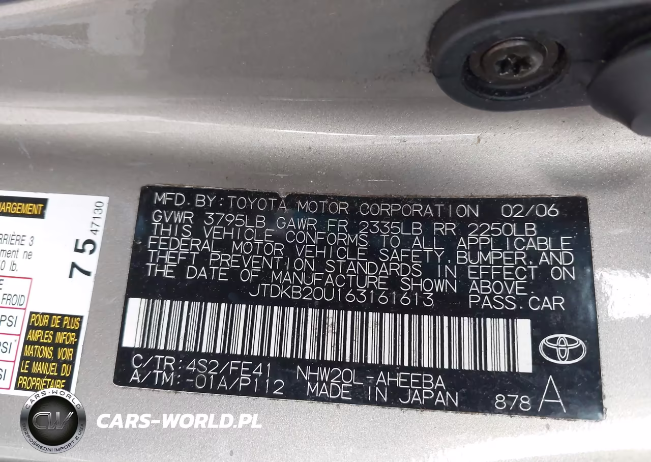2006 Toyota Prius VIN:JTDKB20U163161613 - 9