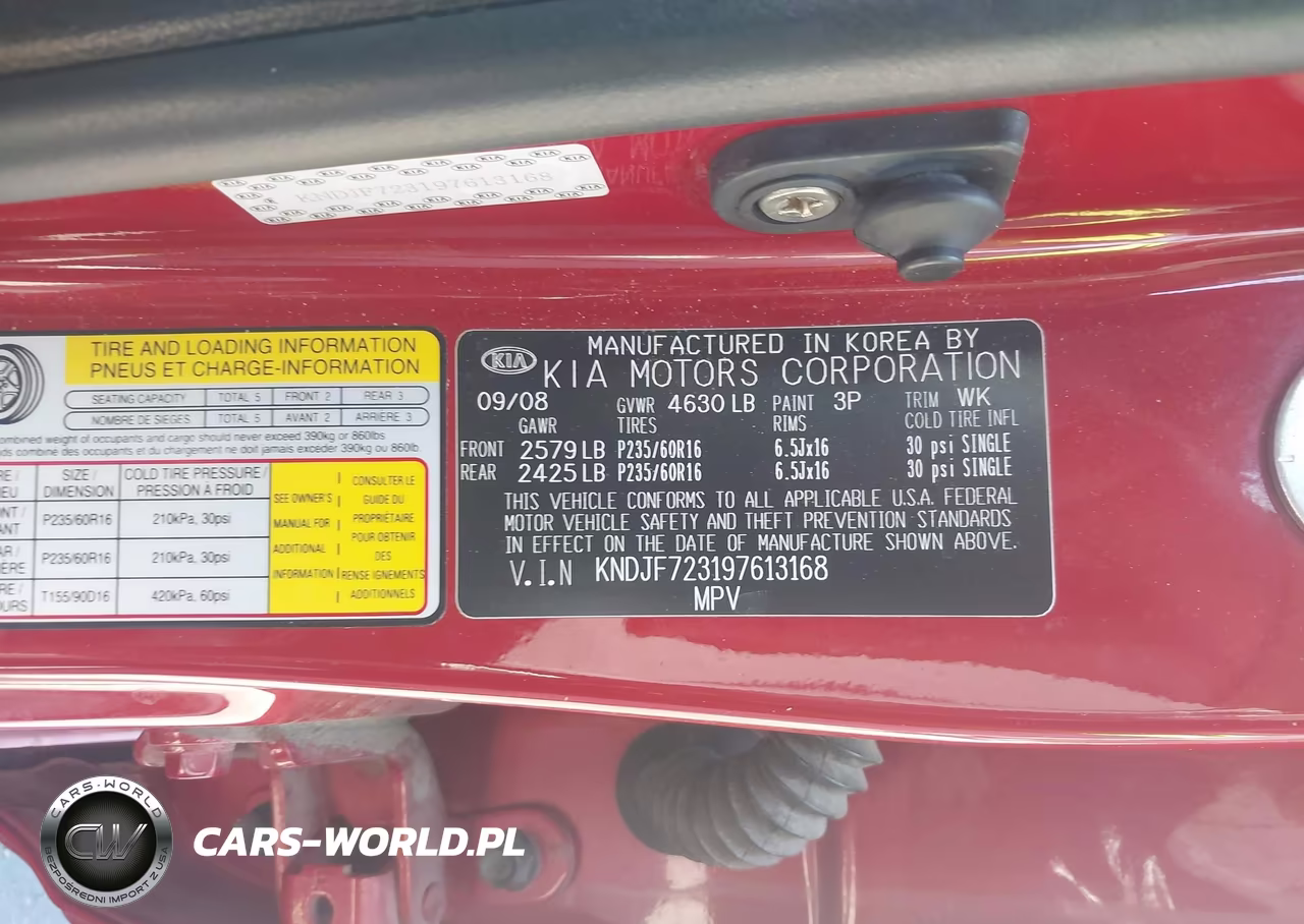 2009 Kia Sportage Lx V6 VIN:KNDJF723197613168 - 9