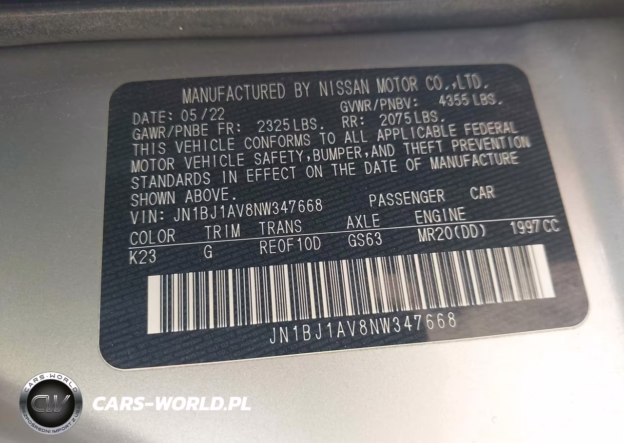 2022 Nissan Rogue Sport S Fwd Xtronic Cvt VIN:JN1BJ1AV8NW347668 - 9
