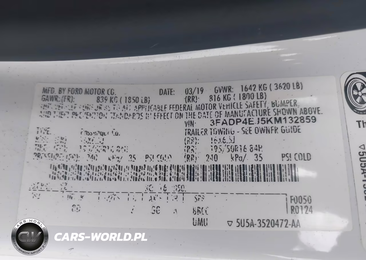 2019 Ford Fiesta Se VIN:3FADP4EJ5KM132859 - 9