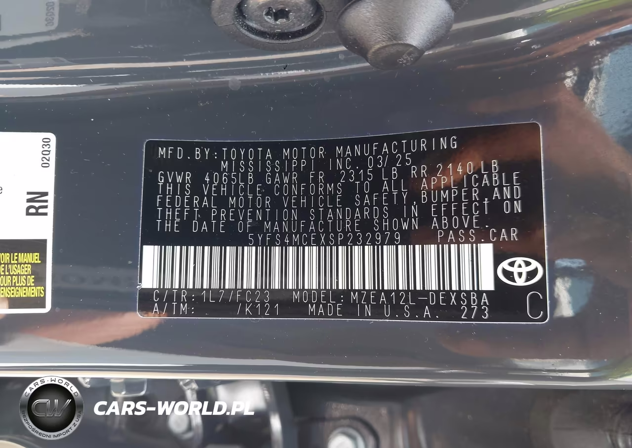 2025 Toyota Corolla Se VIN:5YFS4MCEXSP232979 - 9