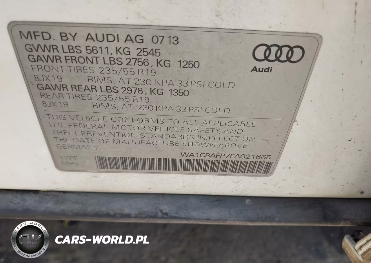 2014 Audi Q5 Hybrid 2.0T Prestige VIN:WA1C8AFP7EA021665 - 9