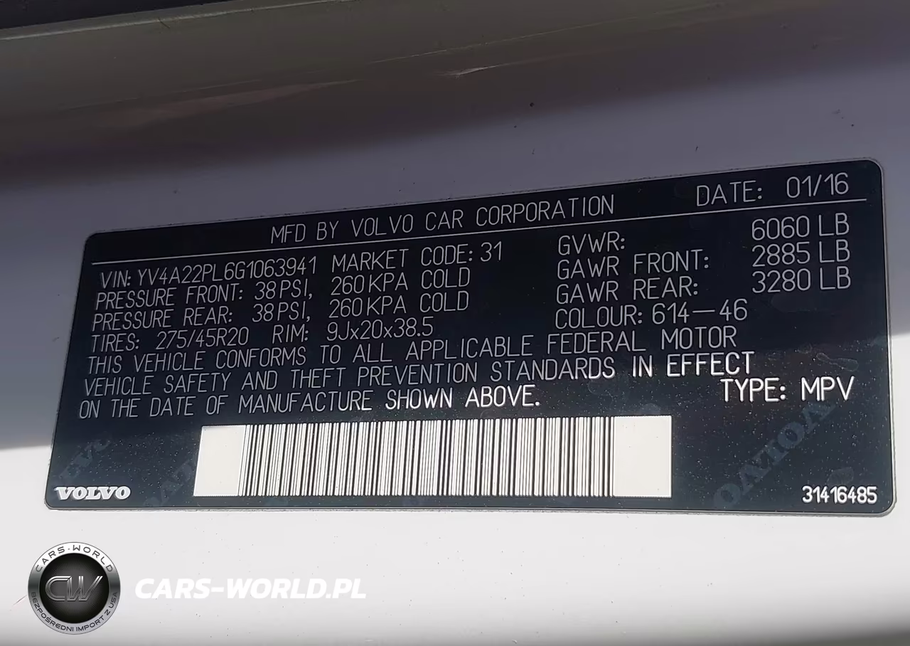 2016 Volvo Xc90 T6 Inscription VIN:YV4A22PL6G1063941 - 9