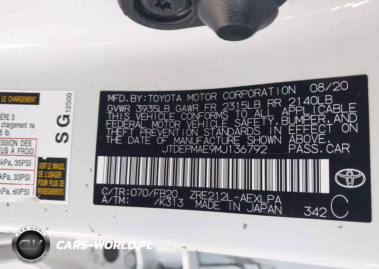 2021 Toyota Corolla Le VIN:JTDEPMAE9MJ136792 - 9