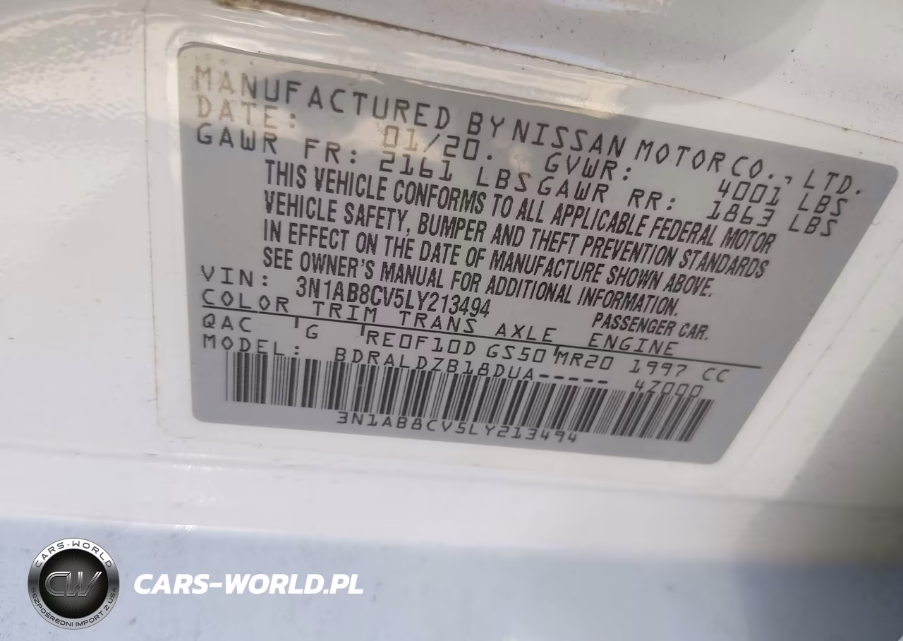 2020 Nissan Sentra Sv Xtronic Cvt VIN:3N1AB8CV5LY213494 - 9