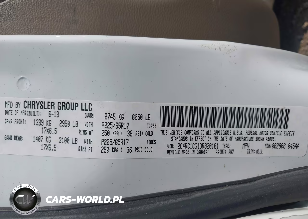 2013 Chrysler Town & Country Touring-L VIN:2C4RC1CG1DR820161 - 9
