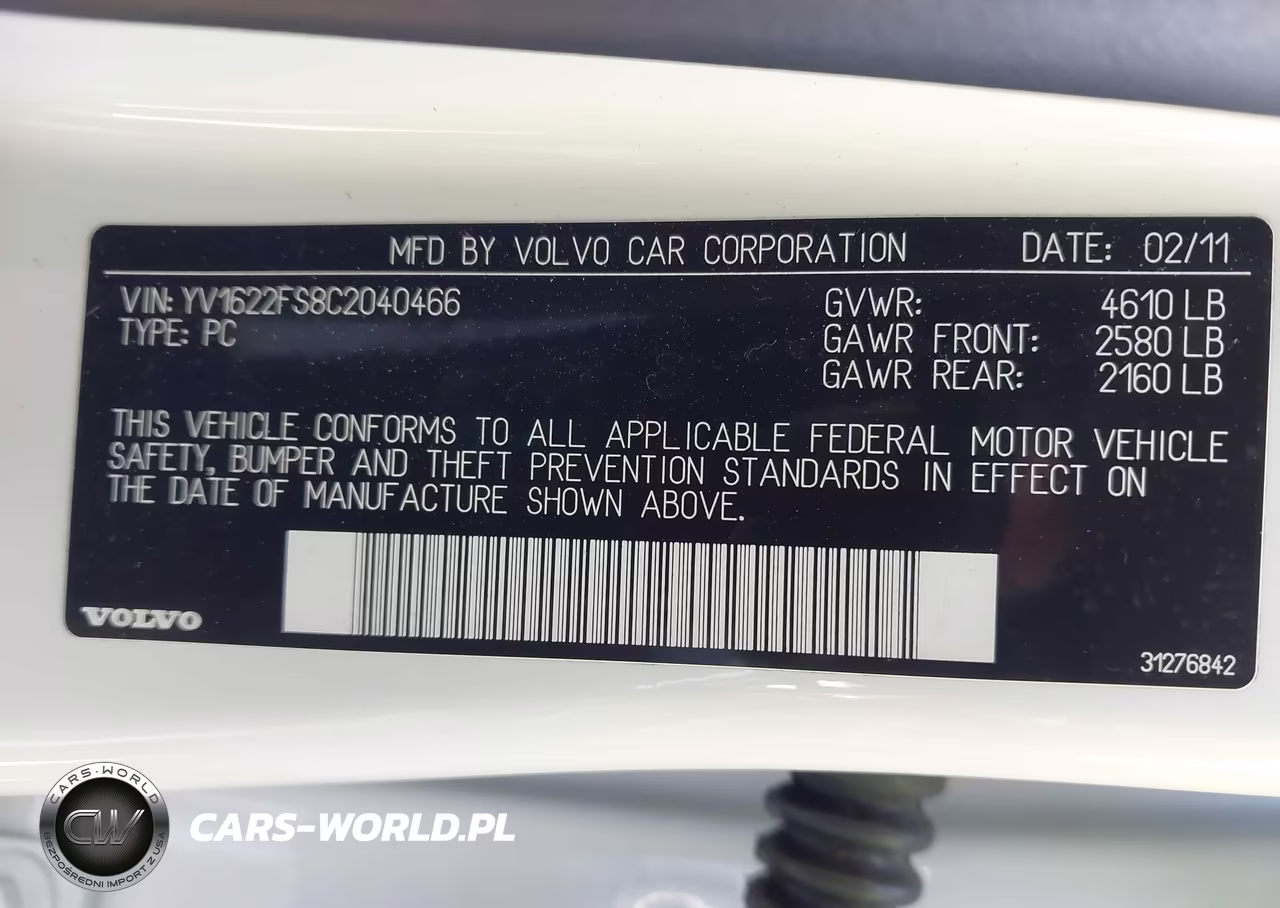 2012 Volvo S60 T5 VIN:YV1622FS8C2040466 - 9